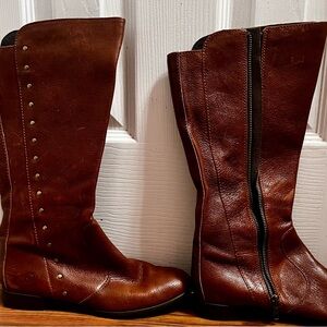 Born Dark Brown Heeled Boots